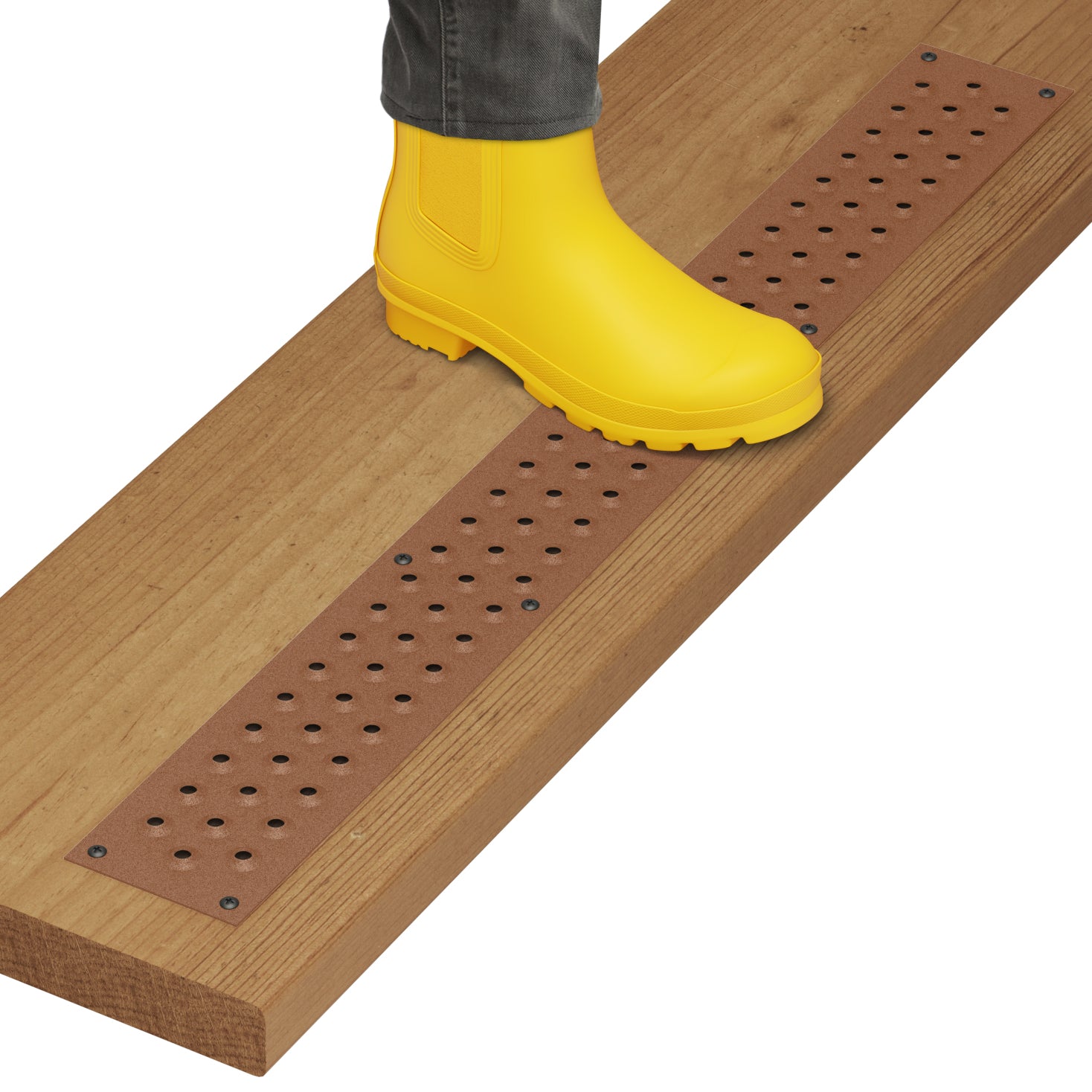 STEADY-STEP Anti-Slip Stair Strip for Outdoor Stairs - Durable Aluminum