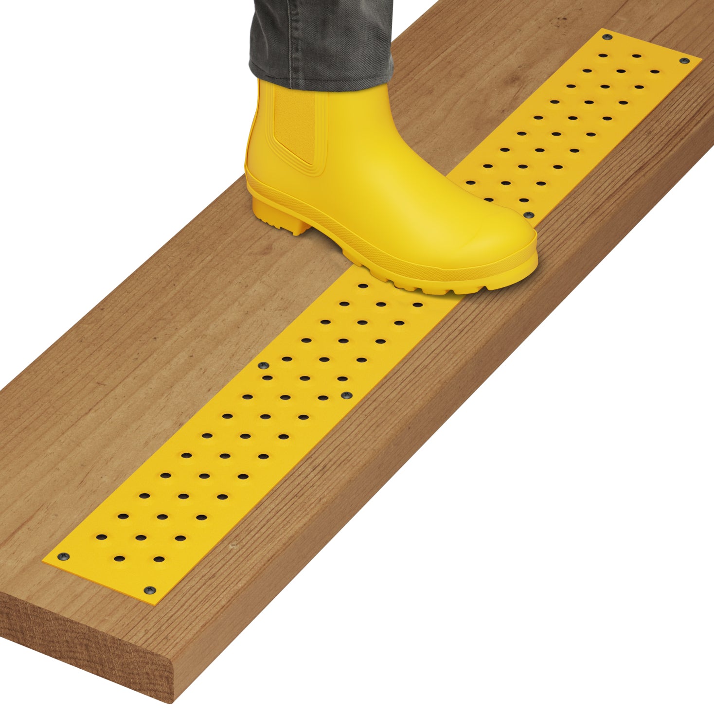 STEADY-STEP Anti-Slip Stair Strip for Outdoor Stairs - Durable Aluminum