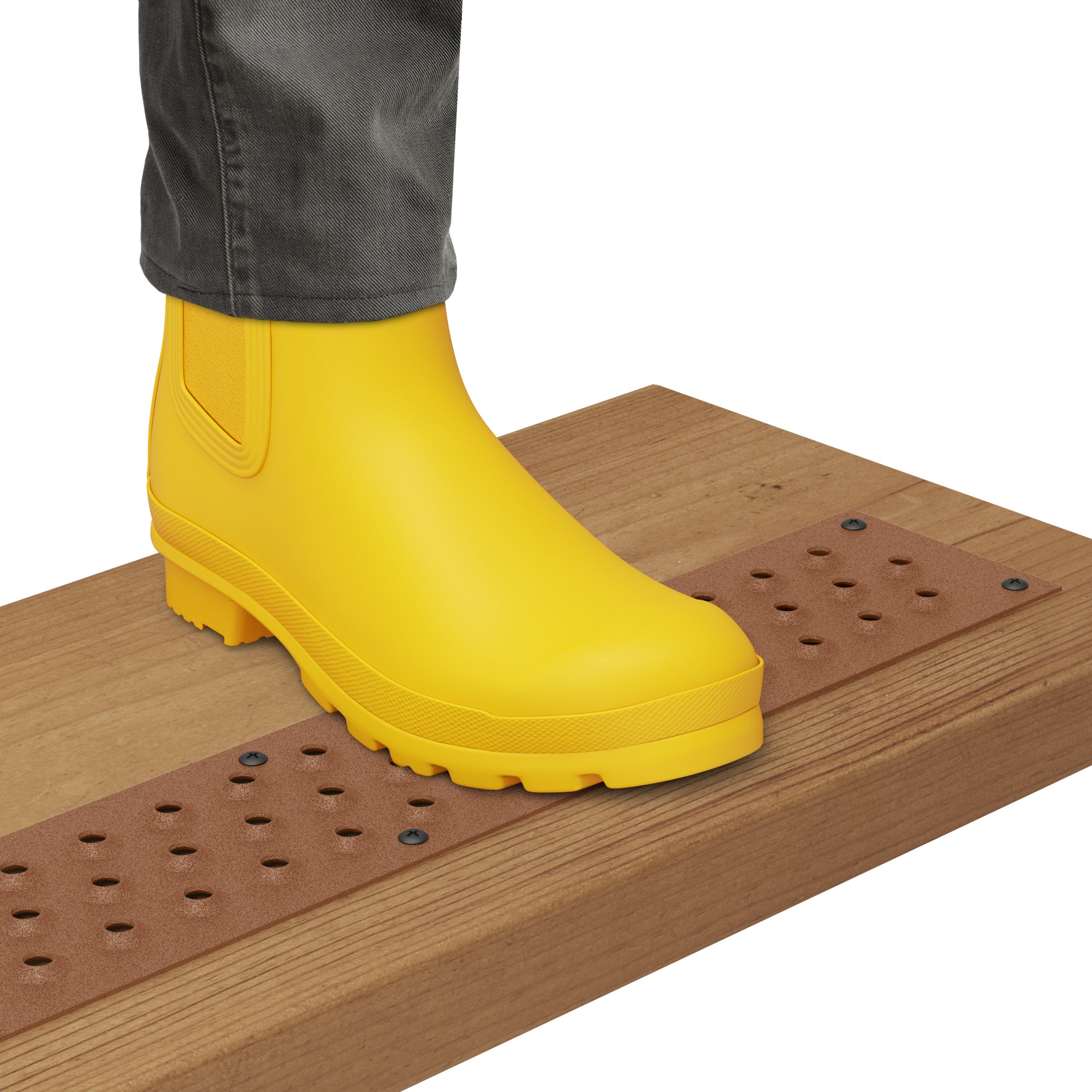 STEADY-STEP Anti-Slip Stair Strip for Outdoor Stairs - Durable Aluminum