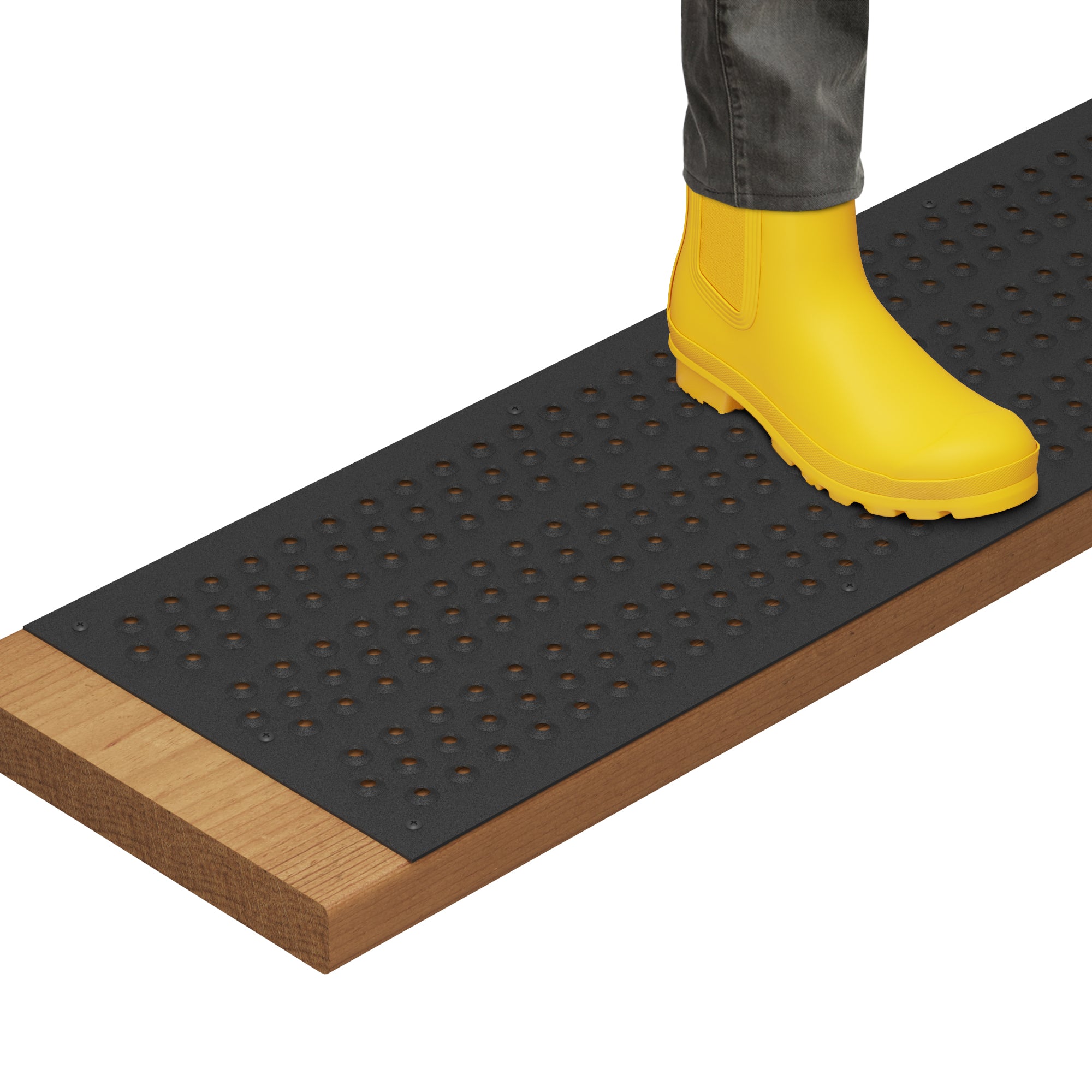 STEADY-STEP Anti-Slip Stair Strip for Outdoor Stairs - Durable Aluminum