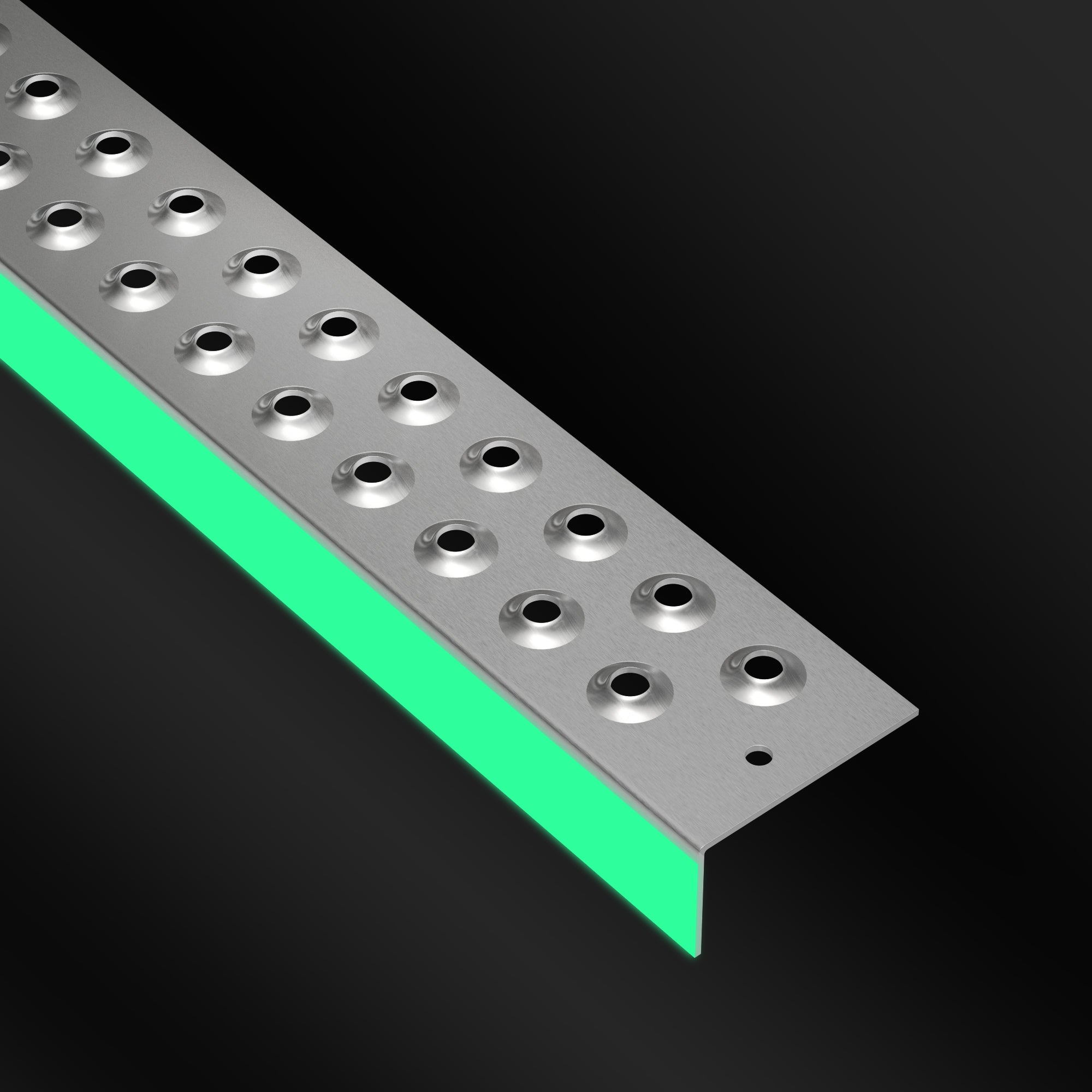 STEADY-STEP Anti-Slip Stair Nosing for Outdoor Stairs - Durable Aluminum