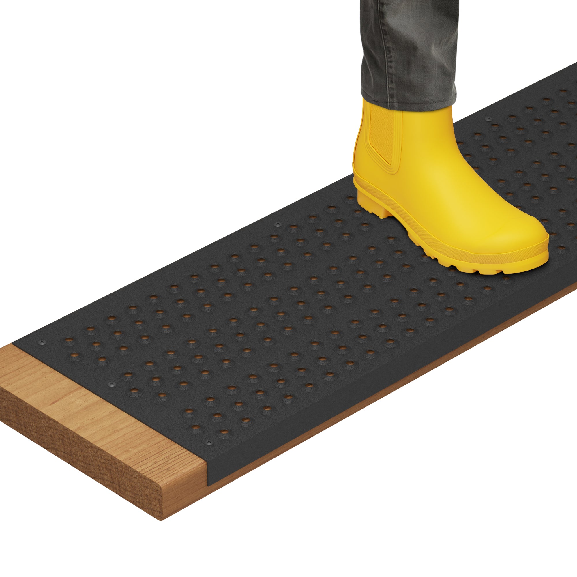 STEADY-STEP Anti-Slip Stair Tread Cover for Outdoor Stairs - Durable Aluminum
