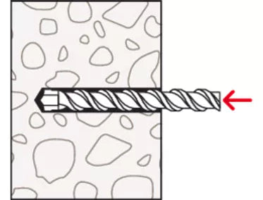 Concrete & Solid Masonry Expansion Plugs with 18.8 Stainless Screws for Anti-Slip Stair Strip