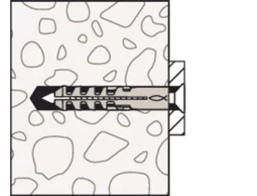 Concrete & Solid Masonry Expansion Plugs with 18.8 Stainless Screws for Anti-Slip Stair Strip