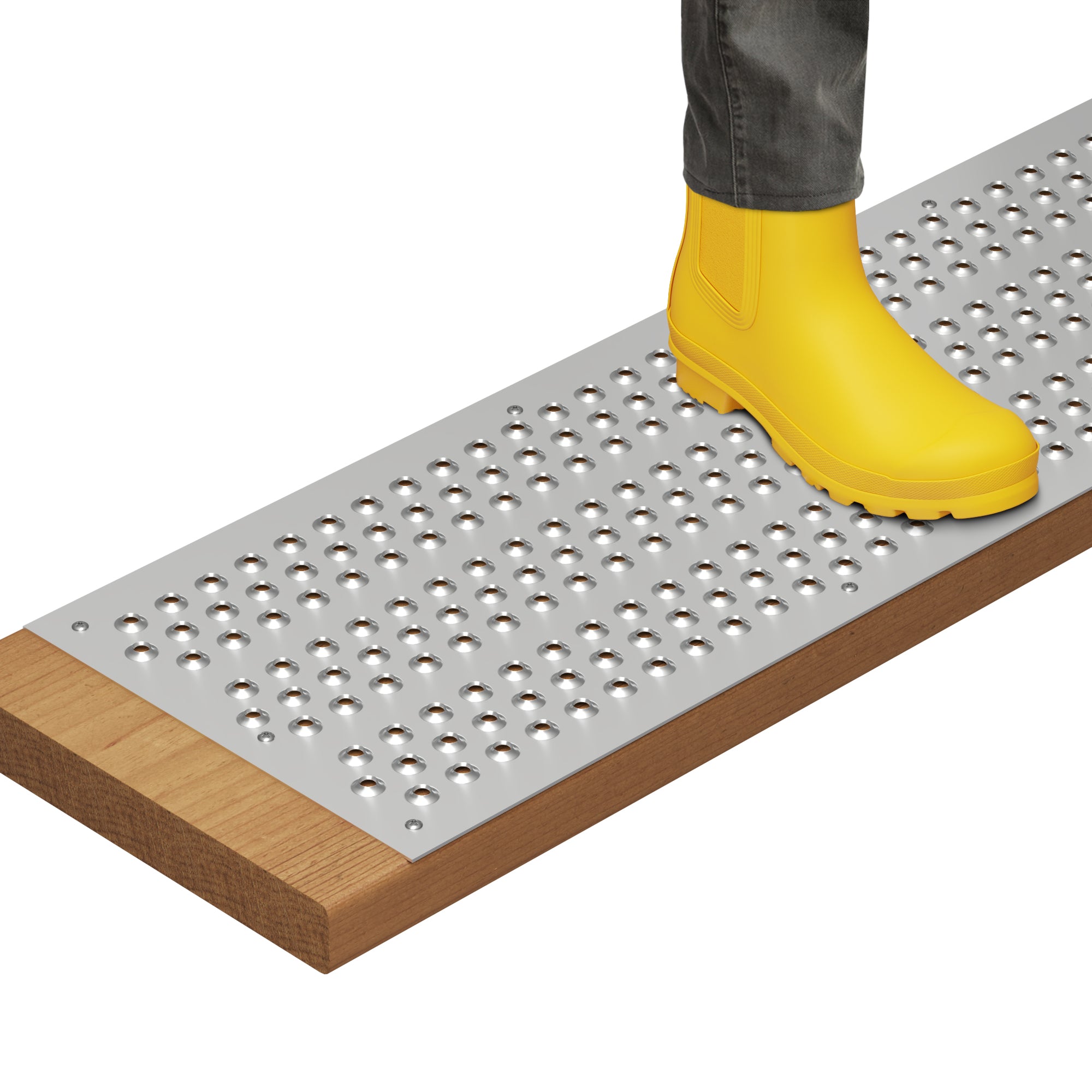 STEADY-STEP Anti-Slip Stair Strip for Outdoor Stairs - Durable Aluminum
