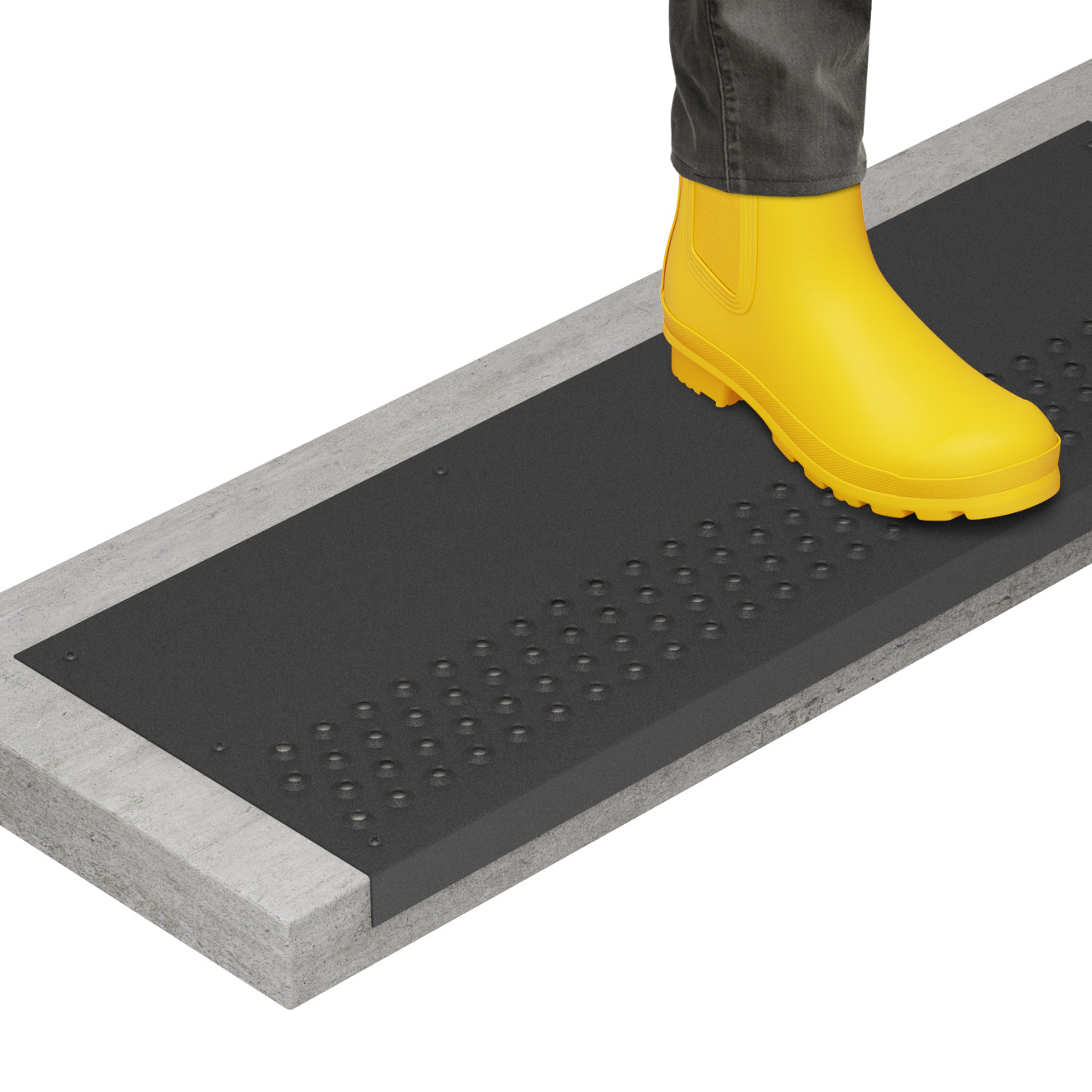 STEADY-STEP Anti-Slip Stair Tread Cover for Outdoor Stairs - Durable Aluminum