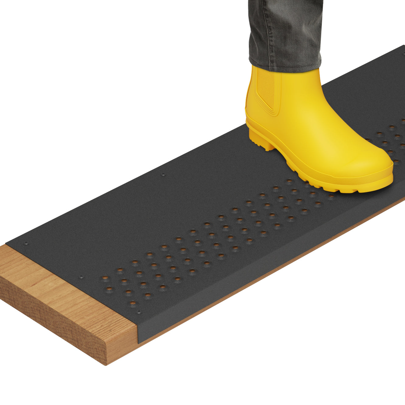 STEADY-STEP Anti-Slip Stair Tread Cover for Outdoor Stairs - Durable Aluminum