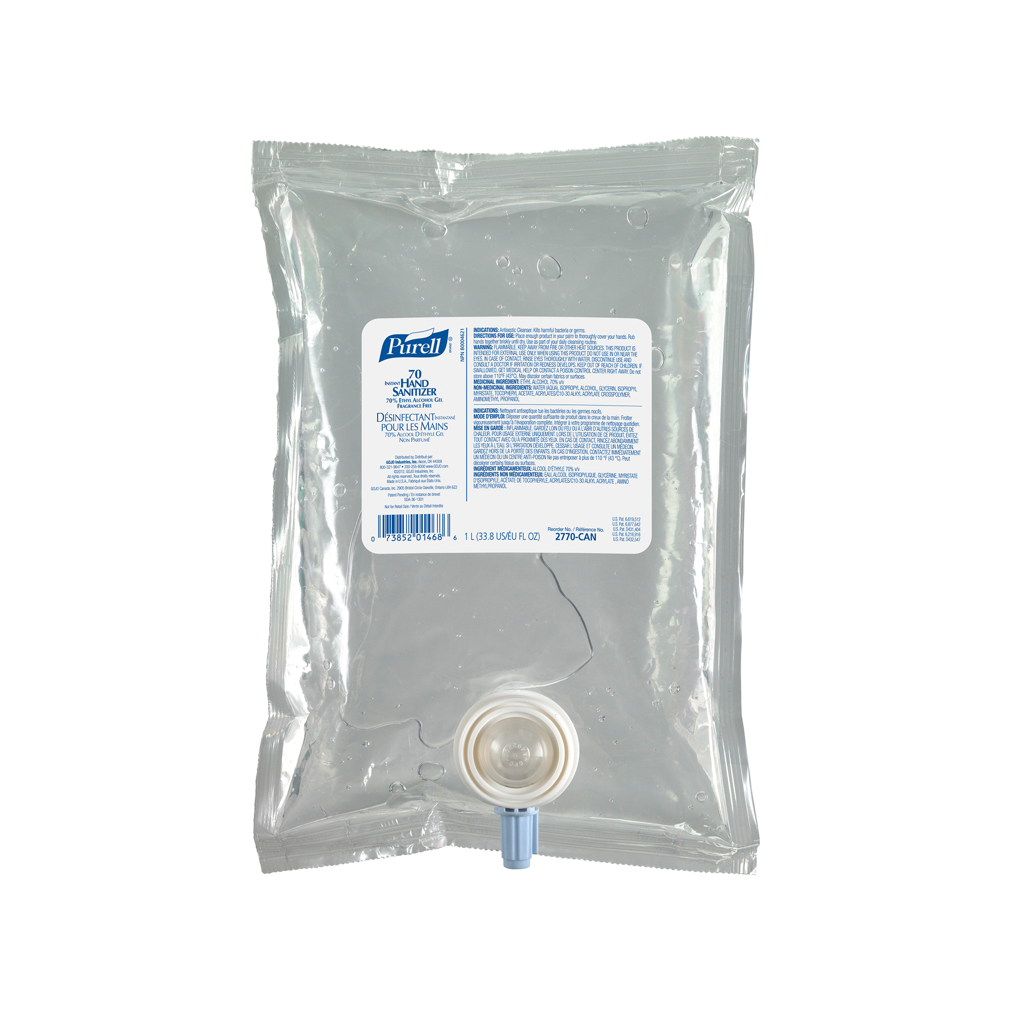 Purell Advanced Hand Sanitizer - 1-Litre Refill for NXT Dispenser (2770-08-CAN00)