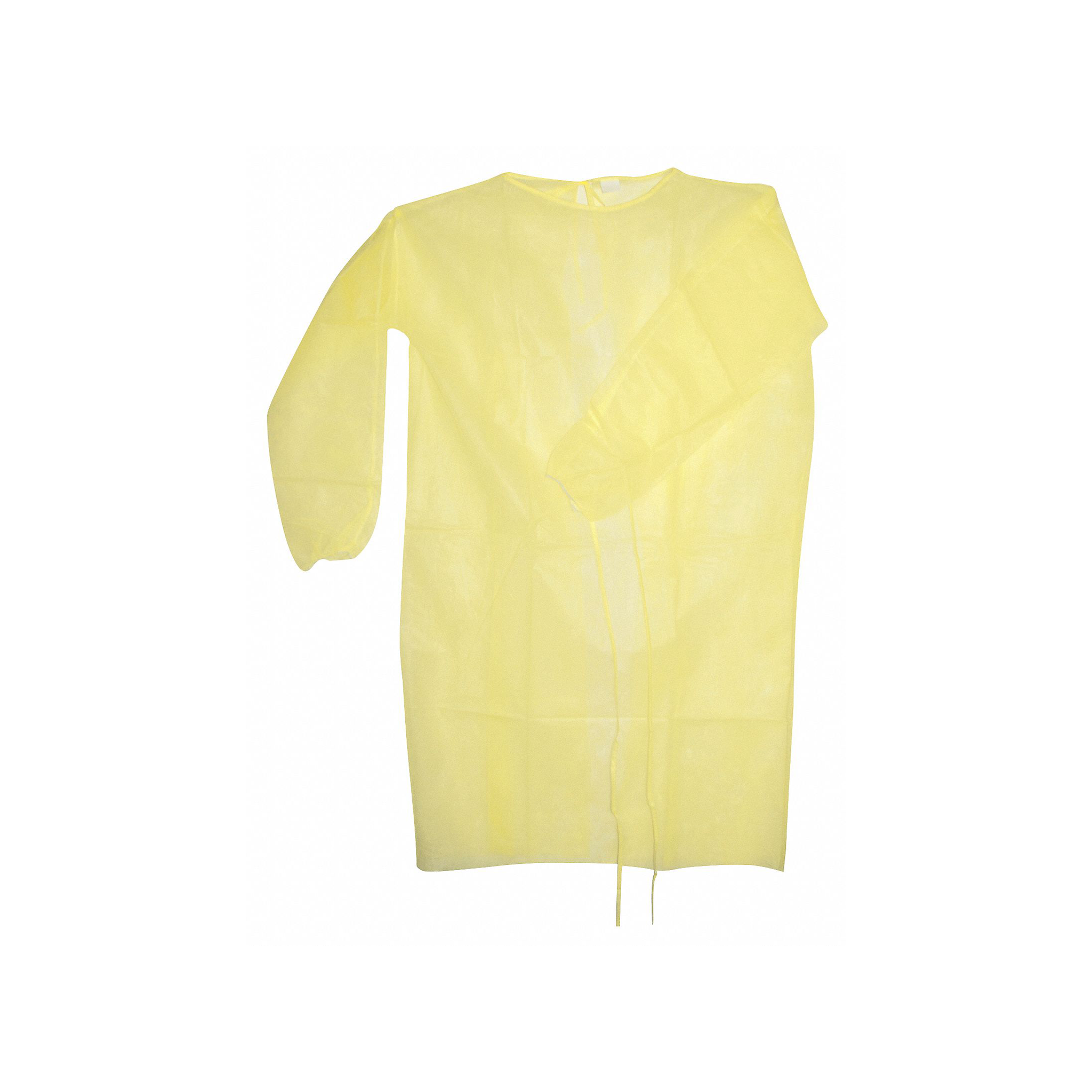 Isolation Gown - 10 pcs, Yellow