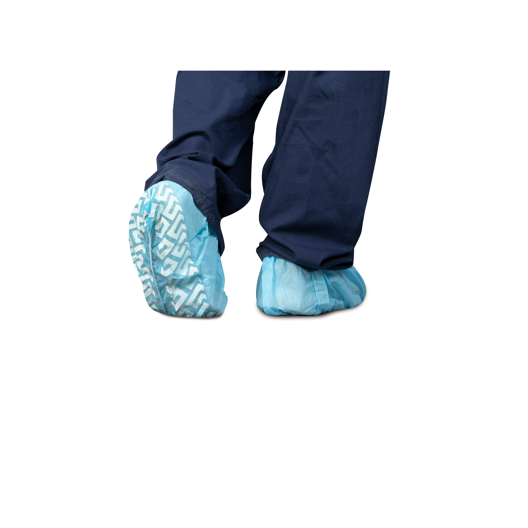Dukal Non-Skid Shoe Covers - 100 pcs, Blue, One-Size
