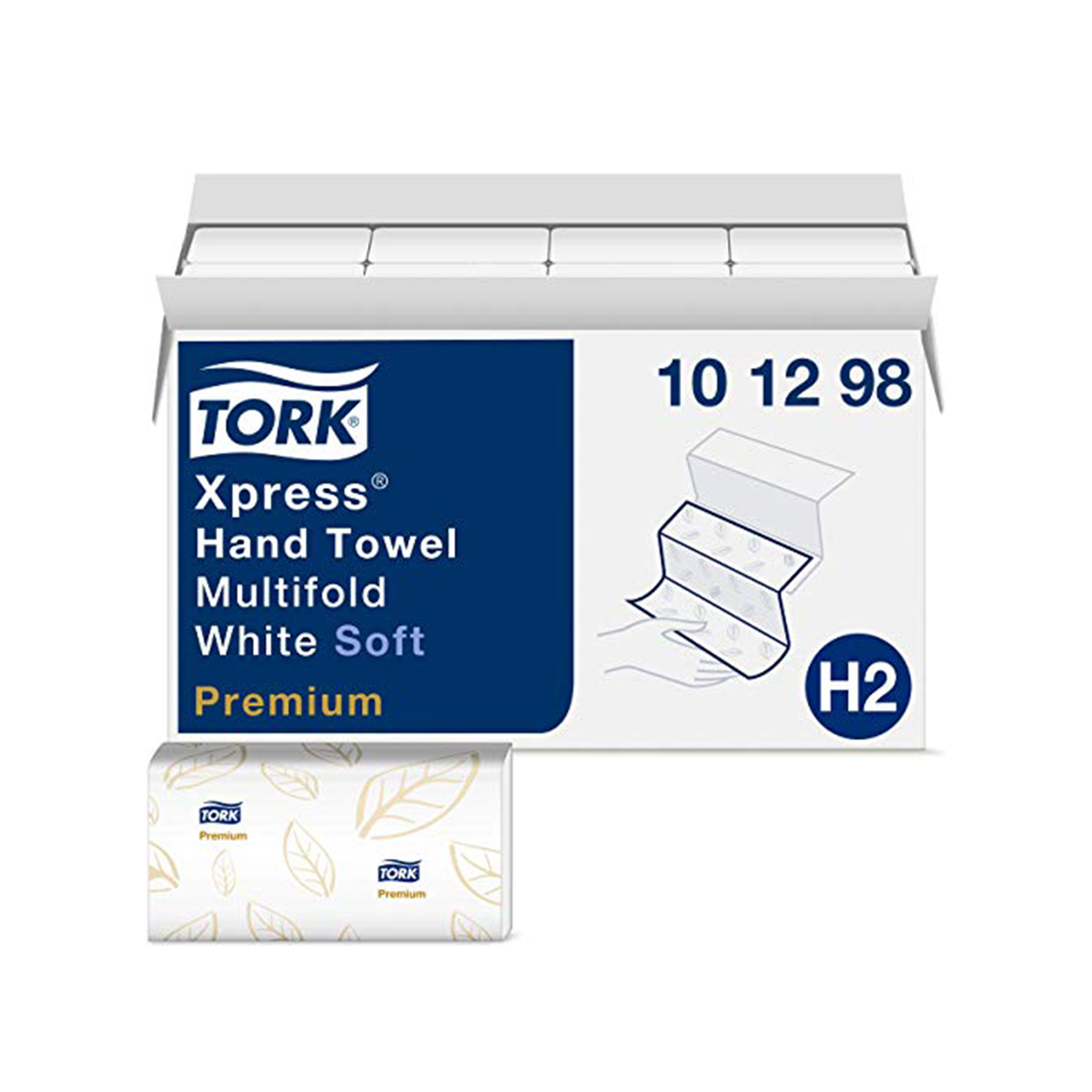 Tork 101298 Premium Extra Soft Xpress Multifold Hand Towel, White
